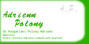 adrienn polony business card